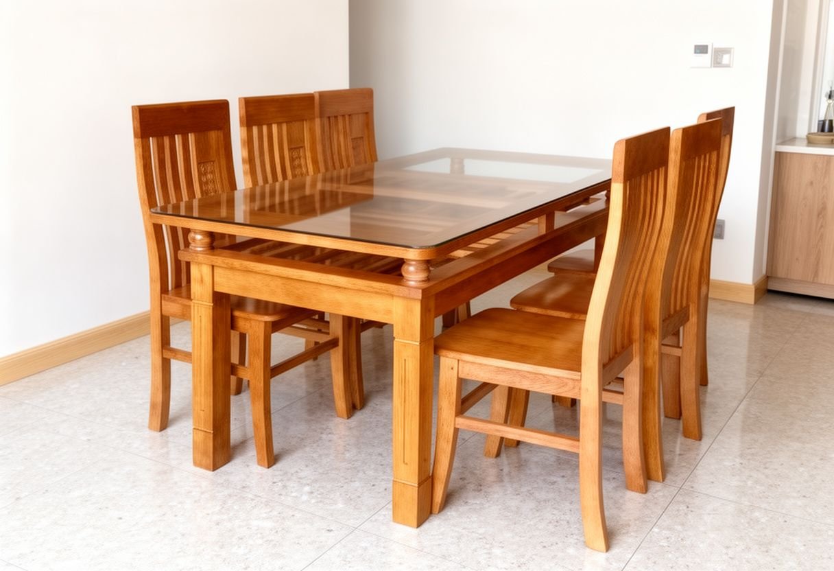 5 cách chọn bàn ăn gia đình thông minh xếp gọn hữu ích - 3. Kiểm tra cấu trúc và tính năng xếp gọn
