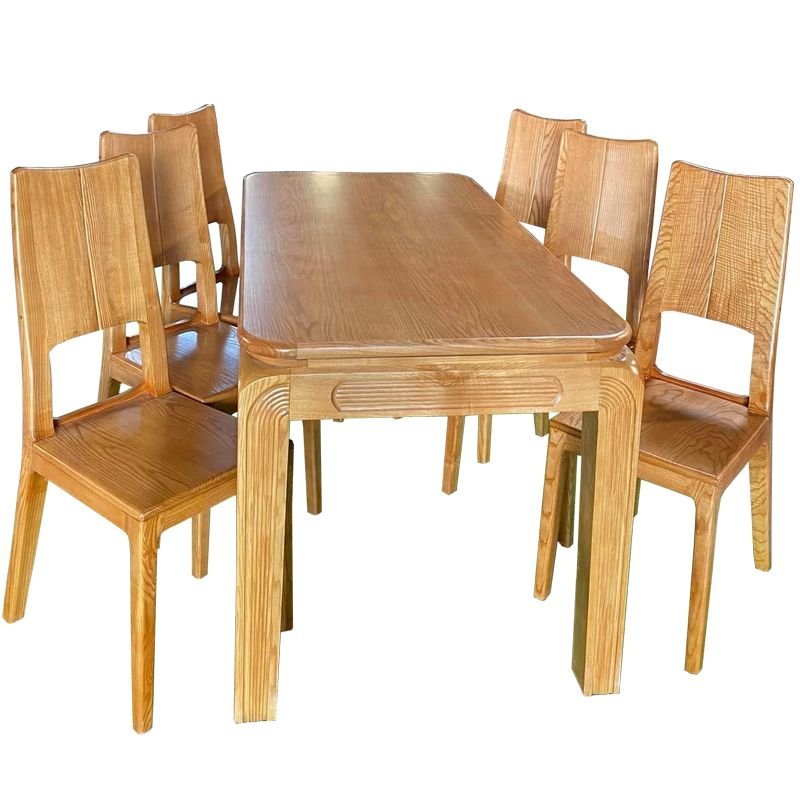 Bộ bàn ăn 6 ghế gỗ sồi MS 3072
