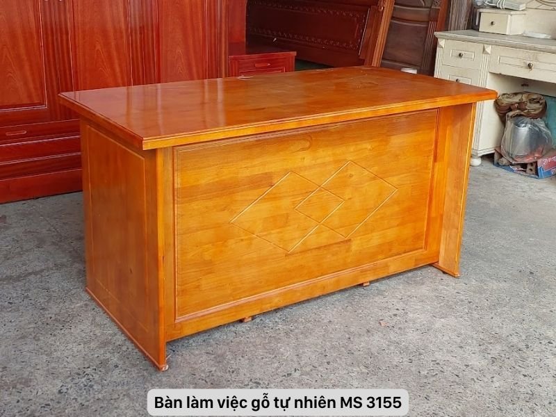 Bàn làm việc gỗ cao su 