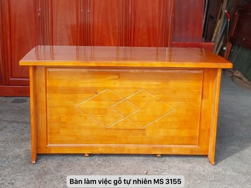 Bàn làm việc gỗ cao su 