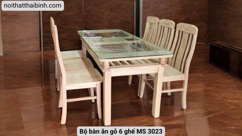 Bộ bàn ăn gỗ 6 ghế Bộ bàn ăn gỗ 6 ghế