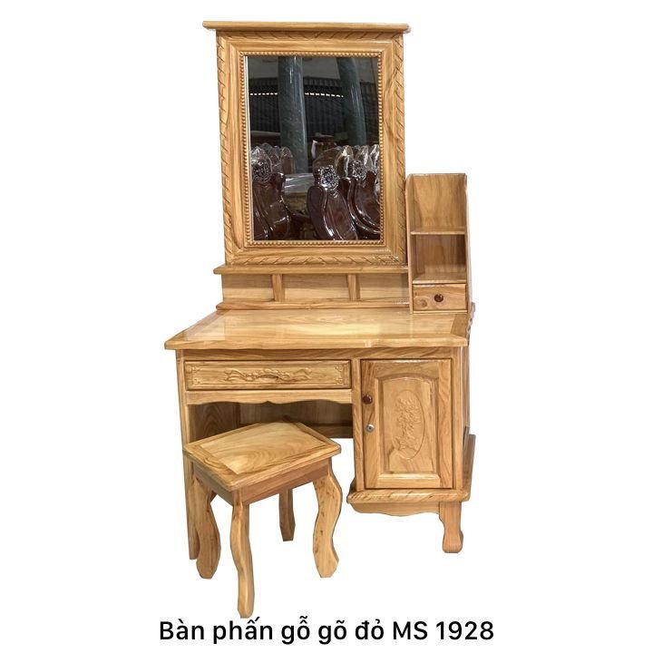 Bàn trang điểm gỗ gõ đỏ