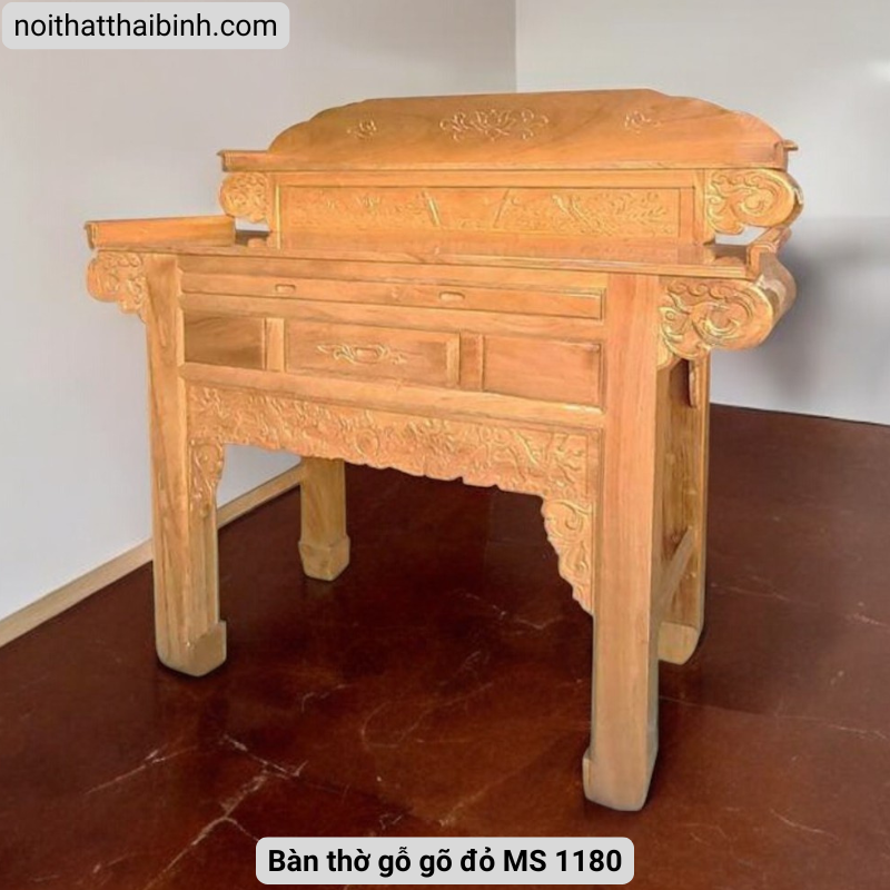 Bàn thờ gỗ gõ đỏ MS 1180
