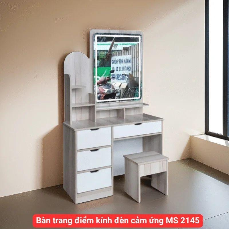 Bàn trang điểm kính đèn cảm ứng MS 2145