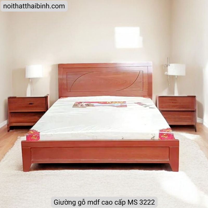 Giường gỗ mdf cao cấp