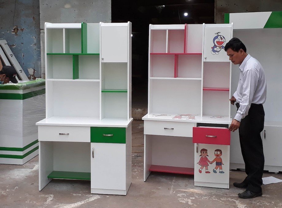 Bộ bàn học cho bé MS 9631 - nhìn tổng thể