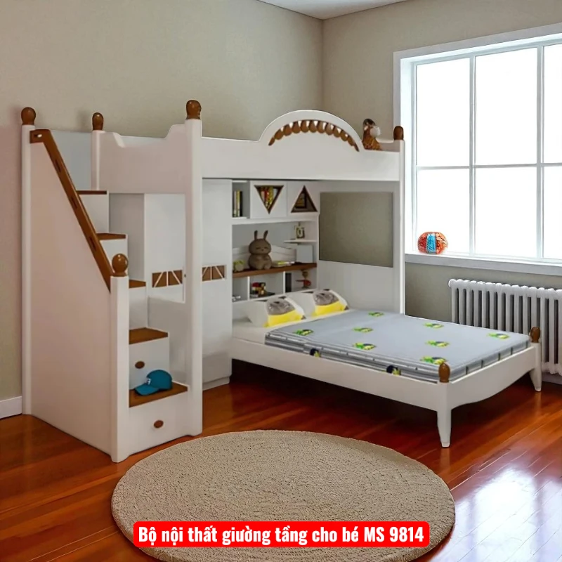 Bộ nội thất giường tầng cho bé MS 9814