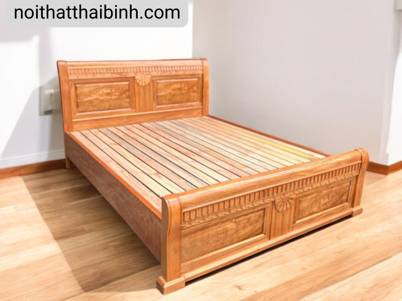 Bộ phòng ngủ gỗ gõ đỏ 100%