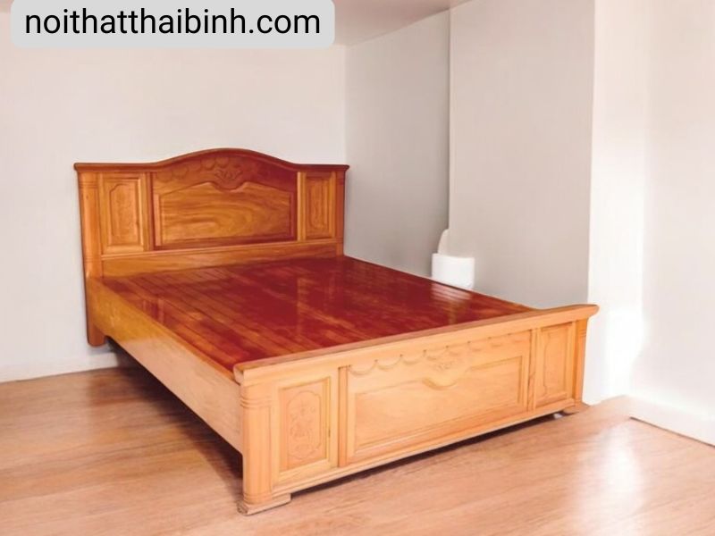 Bộ phòng ngủ gỗ gõ đỏ 100%