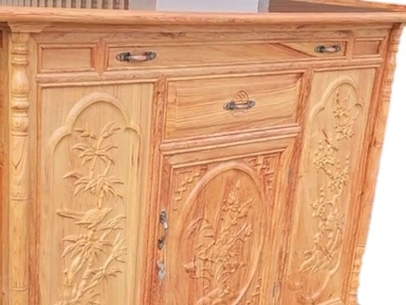 Tủ thờ gỗ gõ đỏ cao cấp MS 3310 - nhìn tổng thể