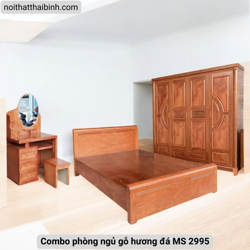 Combo phòng ngủ gỗ hương đá