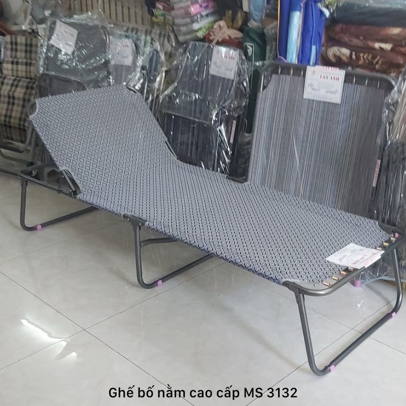 Ghế bố nằm cao cấp sơn tĩnh điện Ghế bố nằm sơn tĩnh điện MS 3132 | GIAO HỎA TỐC TPHCM - chi tiết vân gỗ tự nhiên