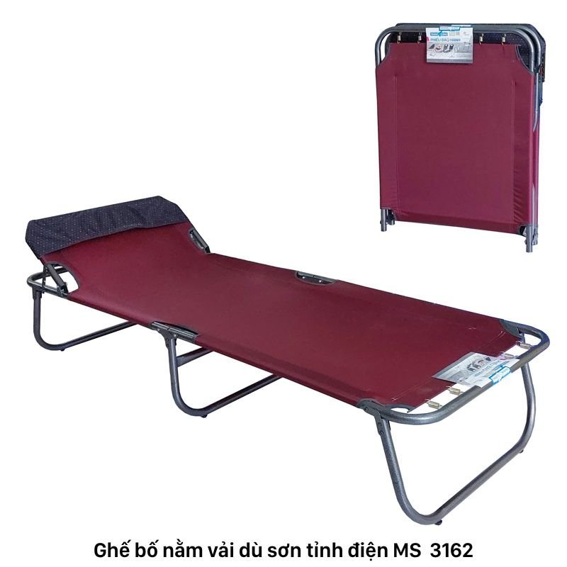 Giường bố nằm vải dù sơn tỉnh điện MS 3162 | GIAO HỎA TỐC