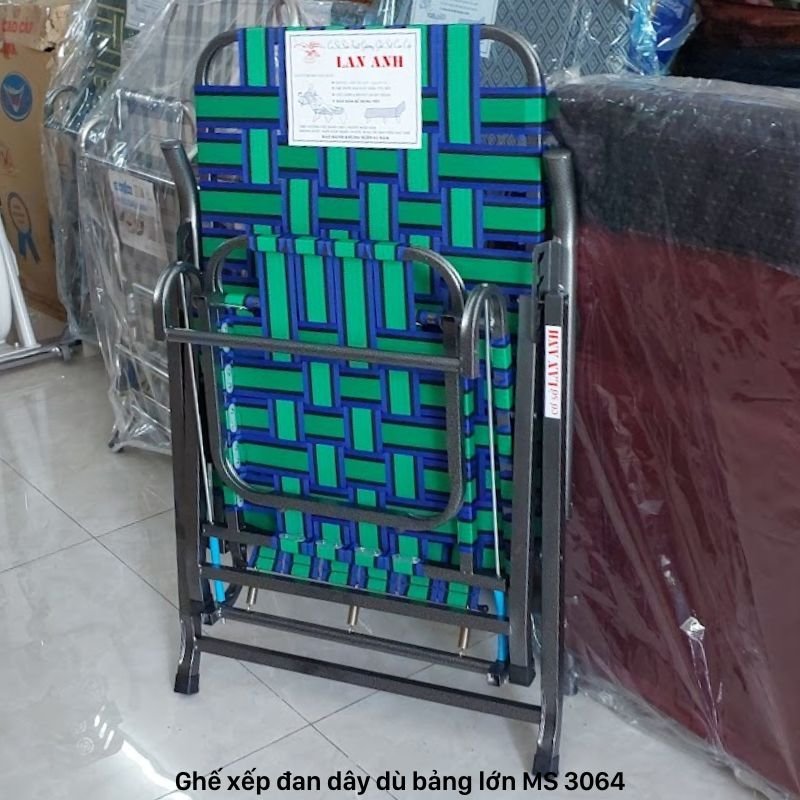 Ghế xếp đan dây dù bảng lớn Ghế xếp đan dây dù bảng lớn MS 3064 | Giao hàng hỏa tốc - chi tiết vân gỗ tự nhiên