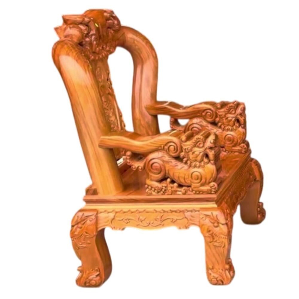 Ghế salon gỗ phòng khách chạm khắc tinh xảo gỗ gõ đỏ