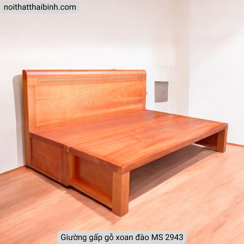 Giường gấp gỗ xoan đào