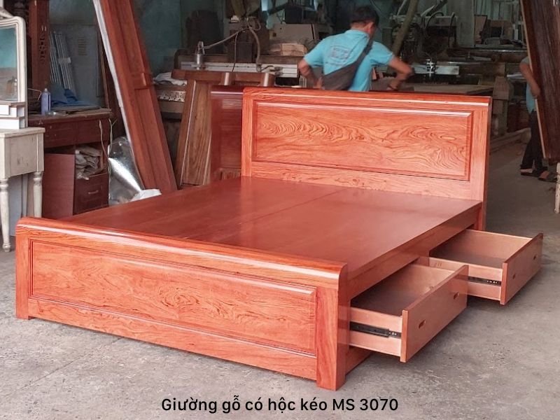 Giường gỗ có hộc kéo Giường gỗ có hộc kéo