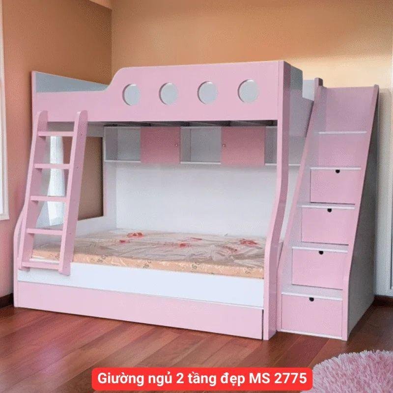 Giường ngủ 2 tầng đẹp MS 2775