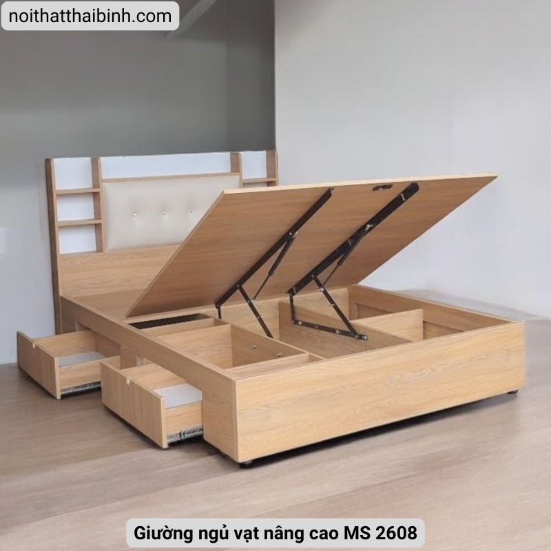 Giường ngủ vạt nâng cao