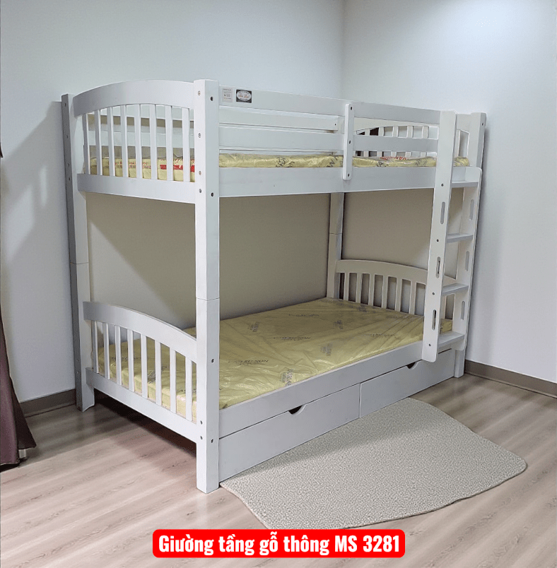 Giường tầng gỗ MS 3281