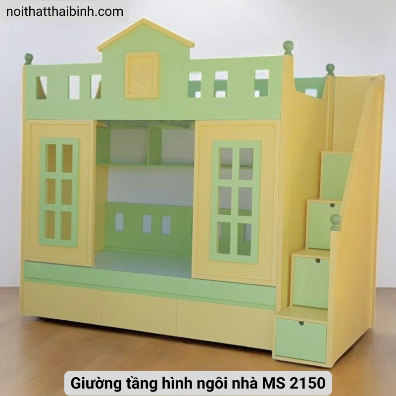 Giường tầng hình ngôi nhà