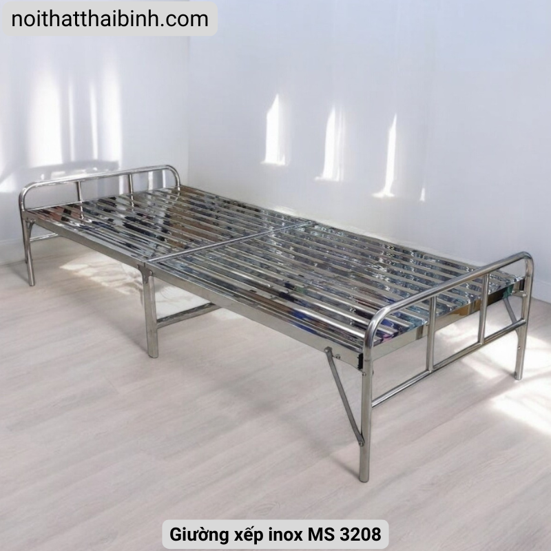 Giường xếp inox