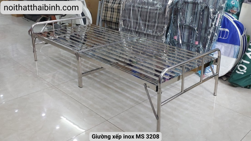 Giường xếp inox