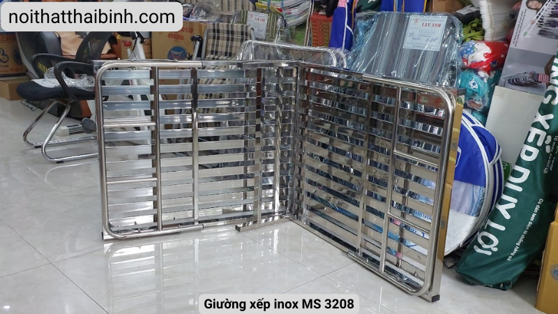 Giường xếp inox