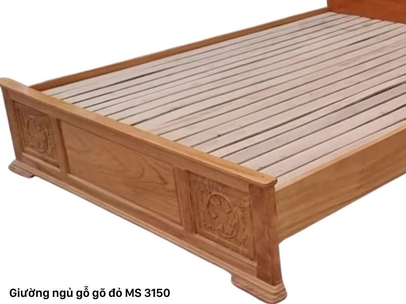 Giường ngủ gỗ gõ đỏ