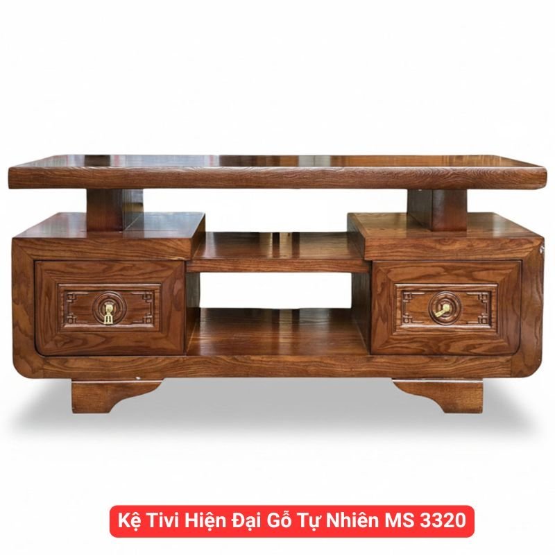 Kệ Tivi Hiện Đại Gỗ Tự Nhiên MS 3320