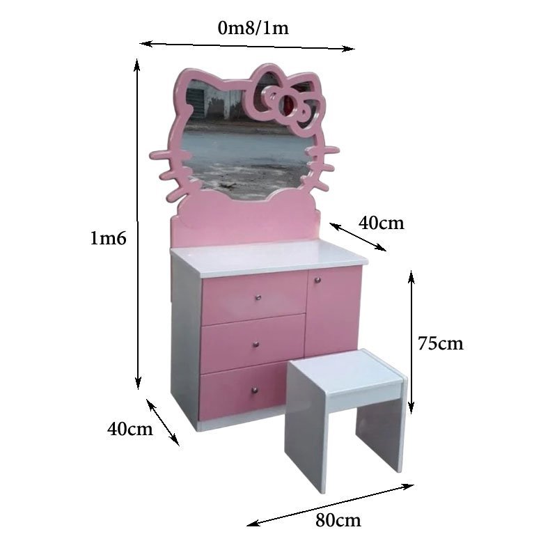 Bàn trang điểm Hello Kitty MS 9446 - nhìn tổng thể