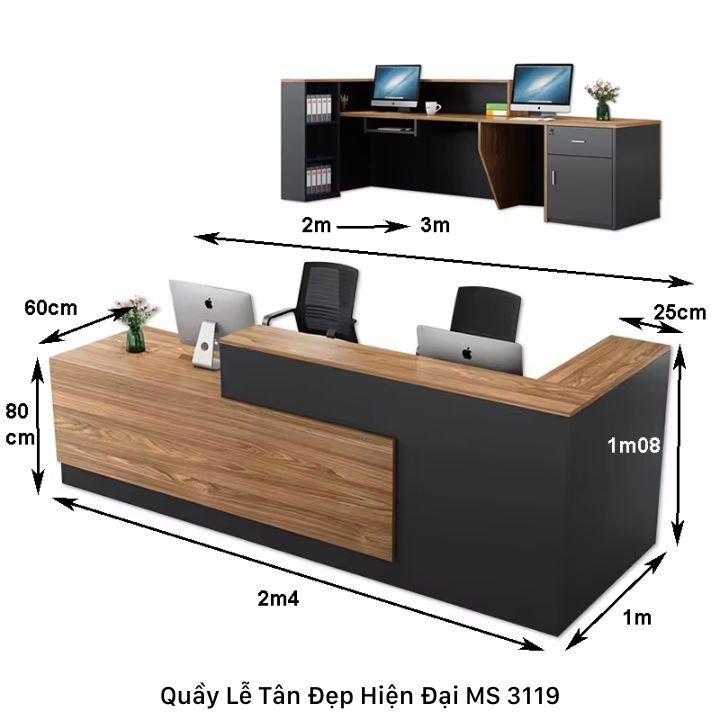 Công dụng quầy lễ tân văn phòng hiện đại