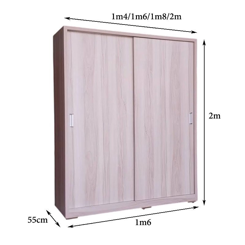 Tủ quần áo 2 cửa lùa MS 3291