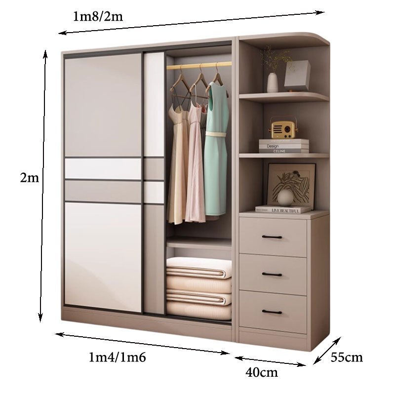 Kích thước tủ quần áo cửa lùa tphcm