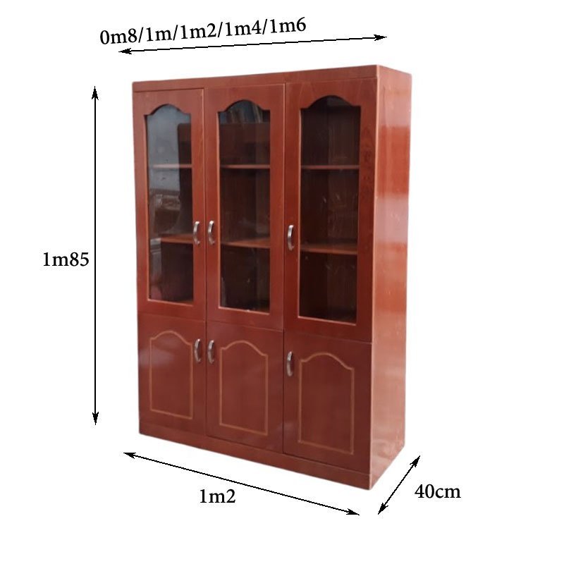Tủ hồ sơ văn phòng MS 6465 - chi tiết vân gỗ tự nhiên