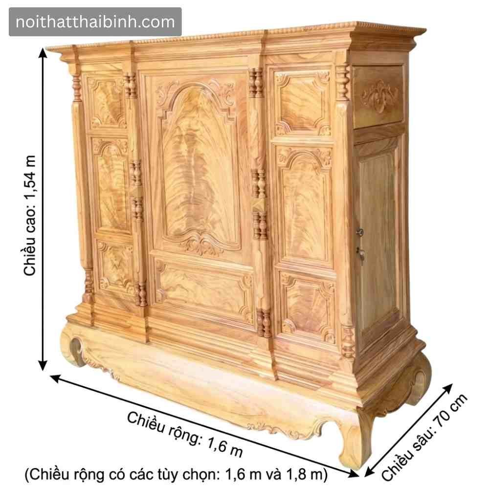 Tủ thờ gỗ gõ đỏ tự nhiên cao cấp - kỹ thuật đóng mộng chắc chắn