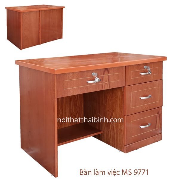 Mẫu bàn làm việc MS 9771 - góc nghiêng