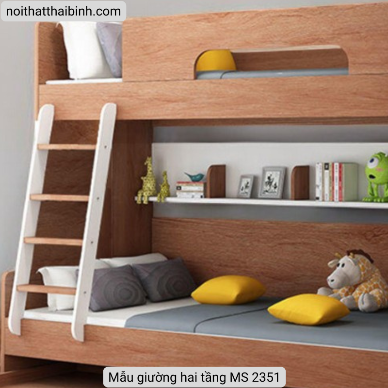Mẫu giường hai tầng Mẫu giường hai tầng MS 2351 - nhìn tổng thể