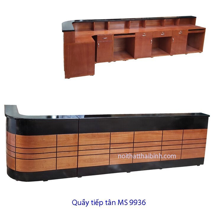 Quầy tiếp tân dài MS 9936