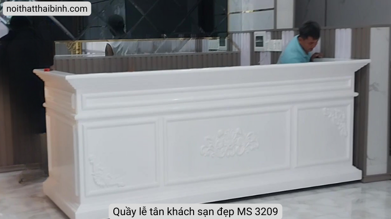 Quầy lễ tân khách sạn đẹp 