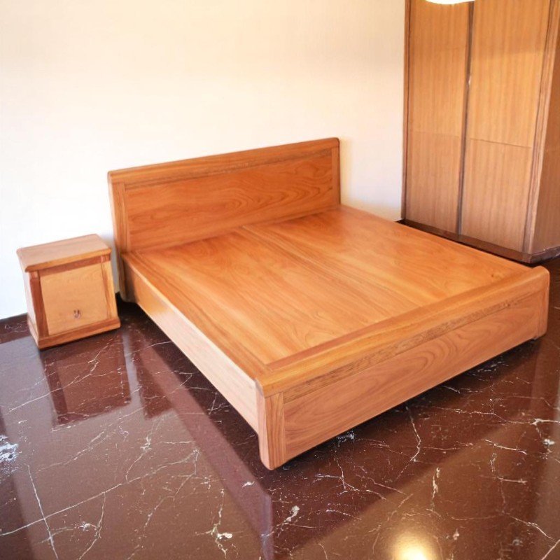 Combo giường tủ bàn trang điểm gỗ tự nhiên