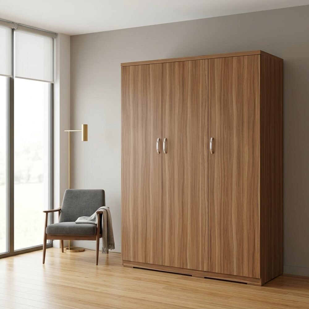 Tủ quần áo 3 cánh đẹp thiết kế hiện đại màu vân gỗ 1216 Tủ quần áo 3 cánh đẹp thiết kế hiện đại màu vân gỗ 1216