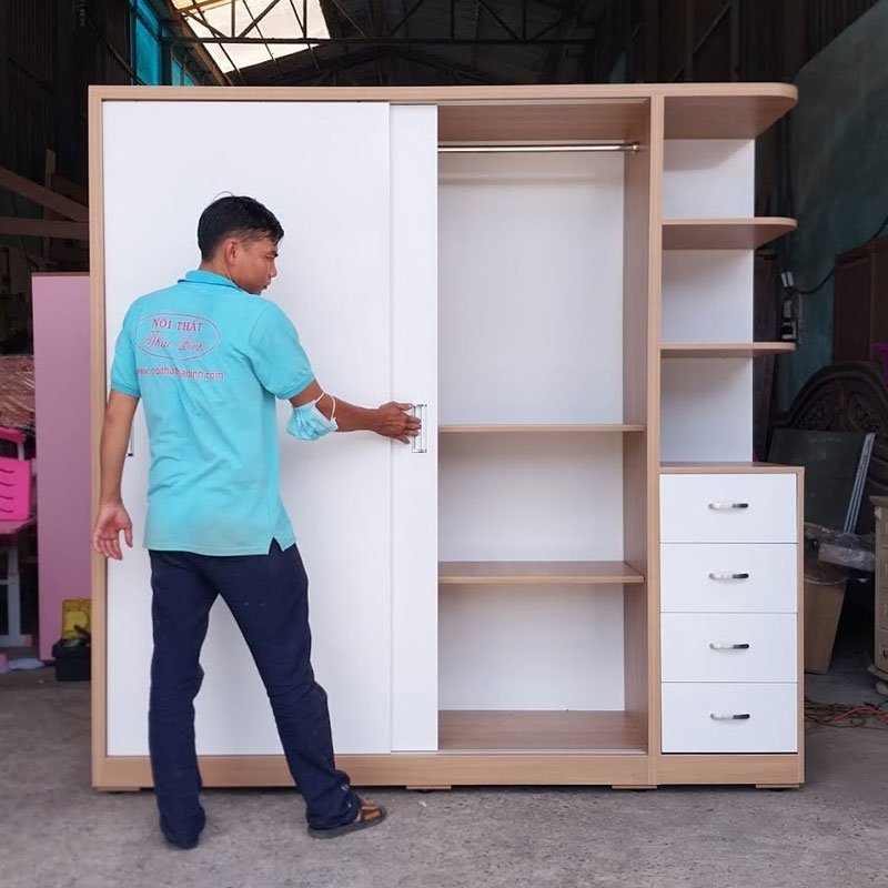 Tủ quần áo cửa lùa 2m
