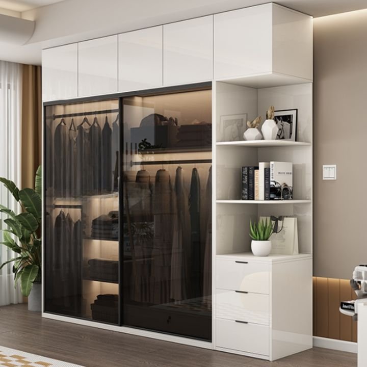 Tủ quần áo cửa lùa cánh kính