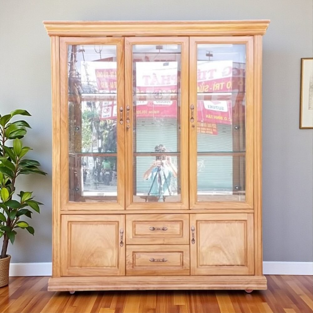 Tủ rượu gỗ gõ đỏ cao cấp