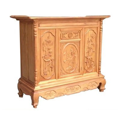 Tủ thờ bằng gỗ gõ đỏ MS 2689
