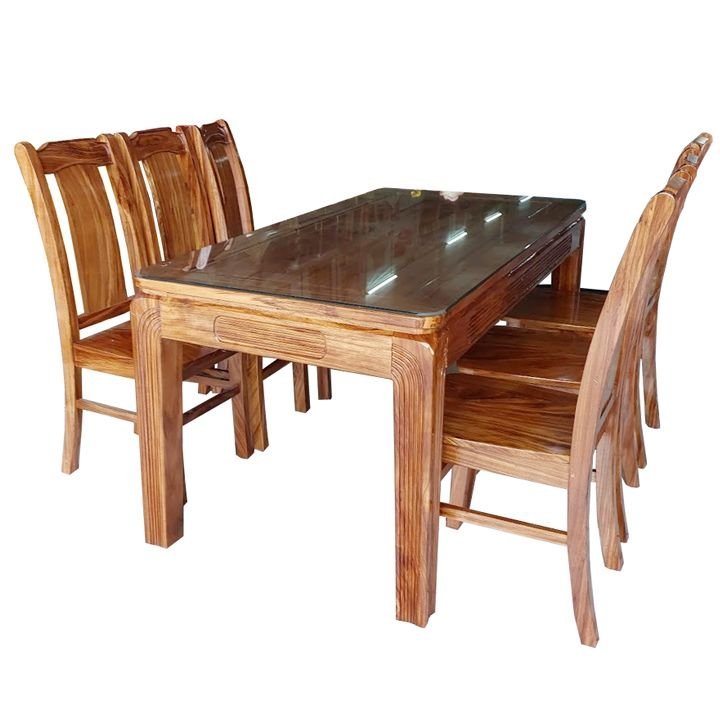 Nơi bán bàn ăn 6 ghế gỗ hương xám