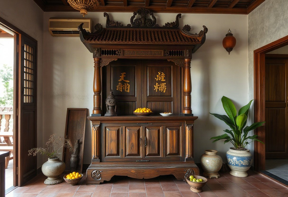 Bàn thờ gỗ mít có bền không?