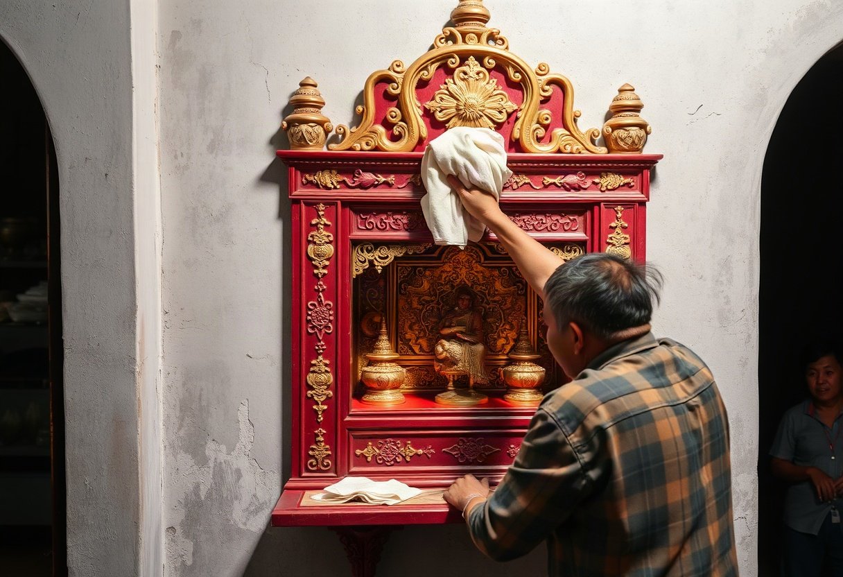 Bàn thờ treo tường dễ bảo trì