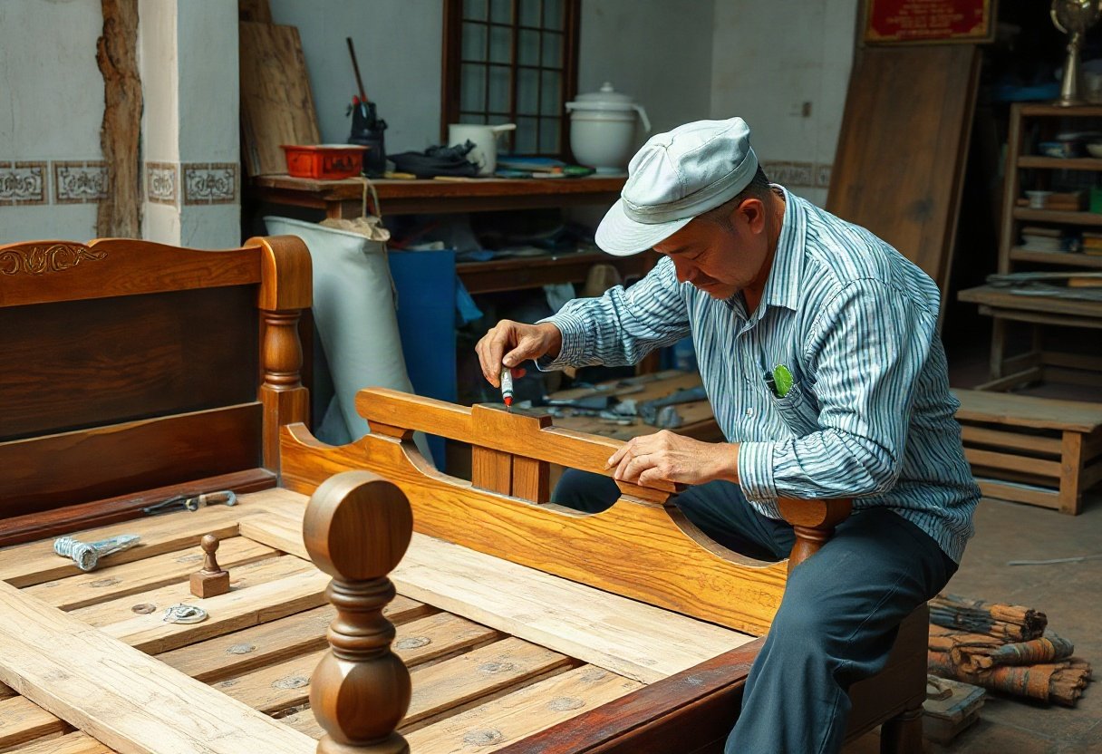 Bảo dưỡng định kỳ giường gỗ